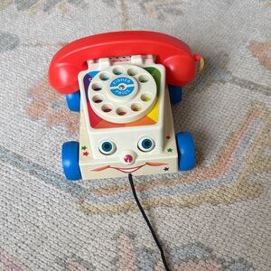 Fisher-Price Colorful Chatter Telephone Toy - Red and Blue